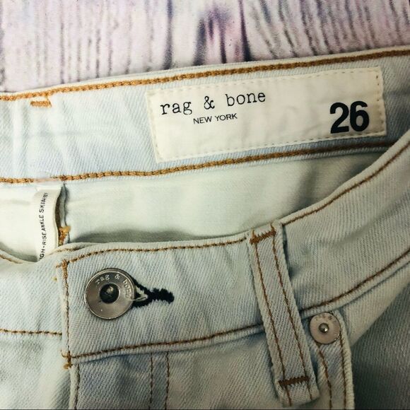 rag & bone Nina High-Rise Skinny Ankle Crop Stretch Jeans 26 - Picture 7 of 15